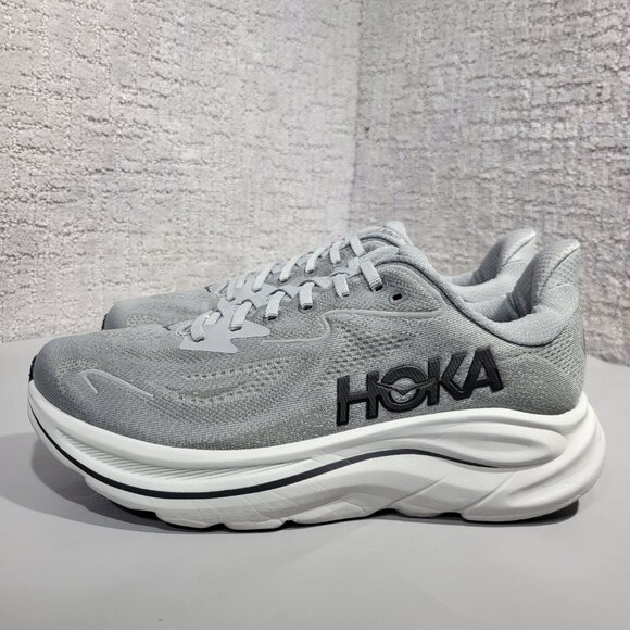 Hoka One One Clifton 10 Men's Size 8.5D Galactic Grey Running Shoes 1162032 GYST - Picture 3 of 10